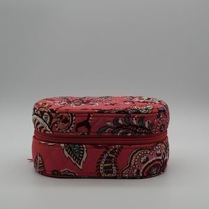 Vera Bradley Quilted Hard Case travel Jewelry Case